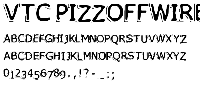 VTC PizzOffWired Regular font